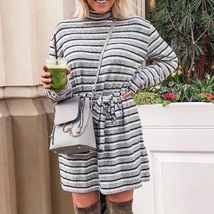 Top shop striped sweater dress